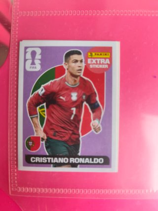 Cromo Extra Sticker Cristiano Ronaldo Panini