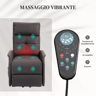 Poltrona Relax Alzapersona e Reclinabile con 8 Pun