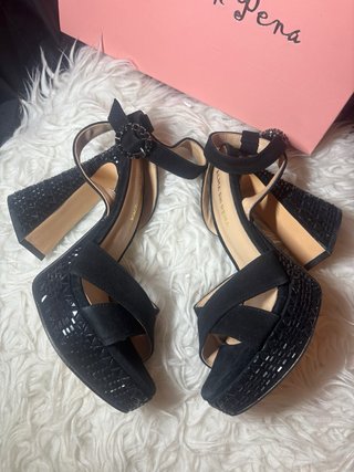 Sandalias Alma en Pena Tacón Negro