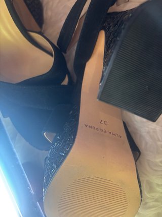 Sandalias Alma en Pena Tacón Negro