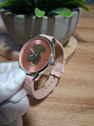 Reloj Tous Rosa y Plateado Oso