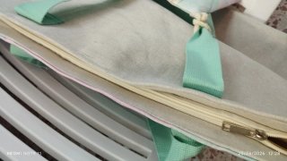 Bolso de playa estampado árbol elefante