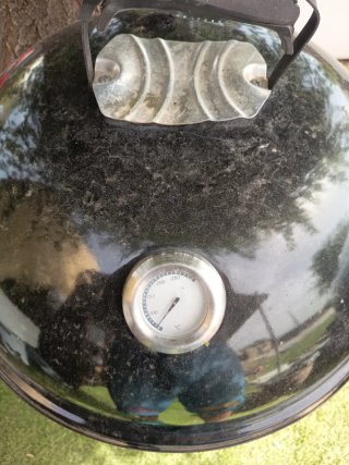 Barbacoa de carbón negra