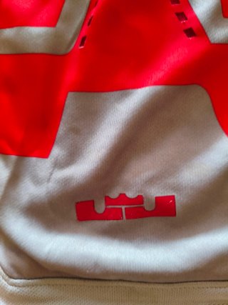 Pantalones Cortos Baloncesto Nike Rojos y Grises