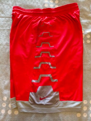 Pantalones Cortos Baloncesto Nike Rojos y Grises