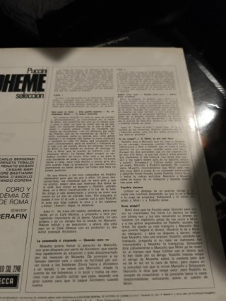 Vinilo La Bohème Puccini