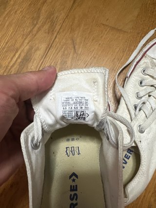 Converse bajas blancas originales