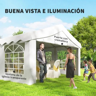 Carpa Fiesta Jardín 4x8m con Paredes