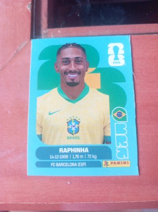 Cromo Raphinha Brasil FC Barcelona Panini