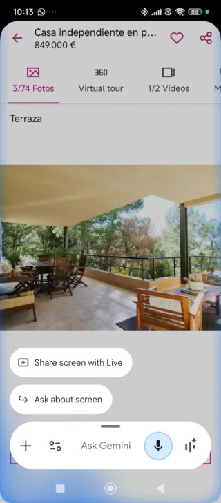 Casa para vivir dos familias.