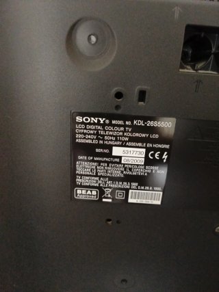 TV Sony Bravia 26" LCD (KDL-26S5500)