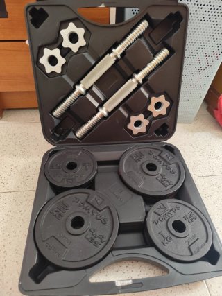 Set Mancuernas DOMYOS 4.4 LBS (2kg) + Accesorios