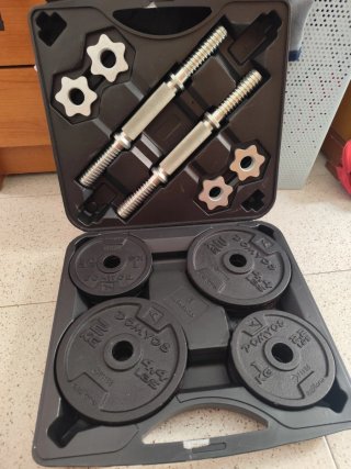 Set Mancuernas DOMYOS 4.4 LBS (2kg) + Accesorios