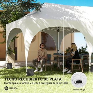 Carpa Plegable 6x3m con 6 Laterales