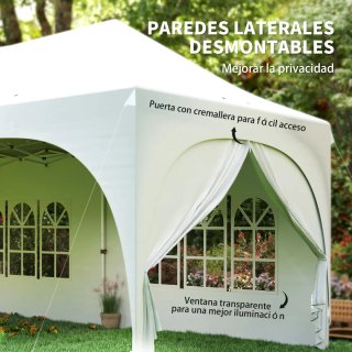 Carpa Plegable 6x3m con 6 Laterales