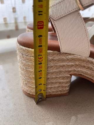 Sandalias Popa Piel Blanca Talla 37