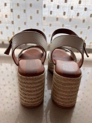 Sandalias Popa Piel Blanca Talla 37