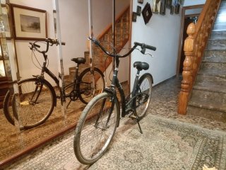 Bicicleta Paseo Decathlon Negra