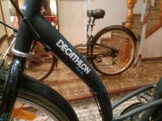 Bicicleta Paseo Decathlon Negra