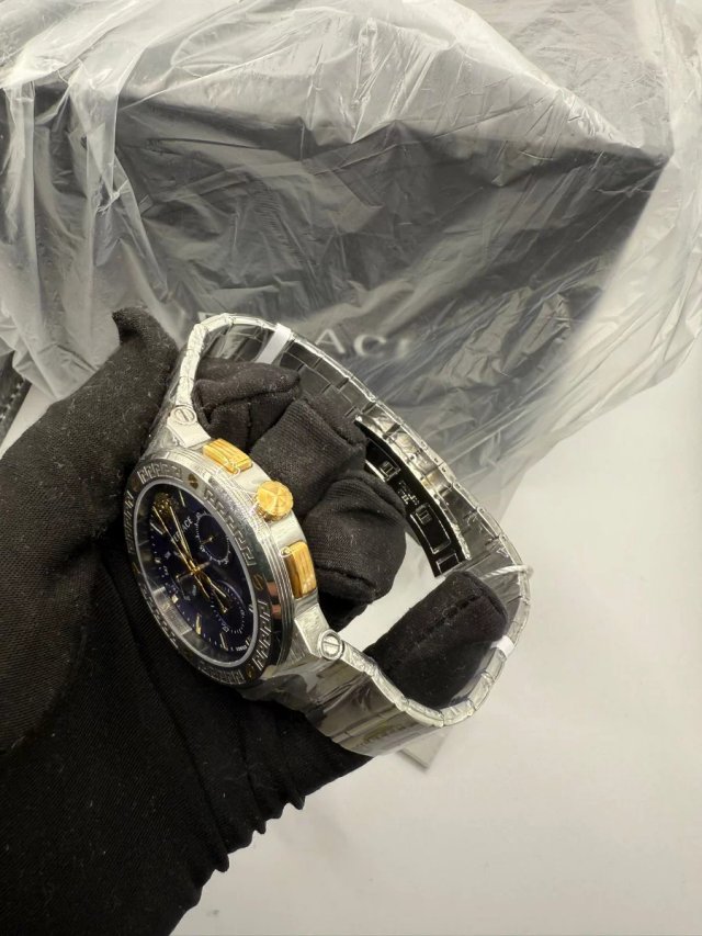 Reloj Versace Cronógrafo Azul y Dorado