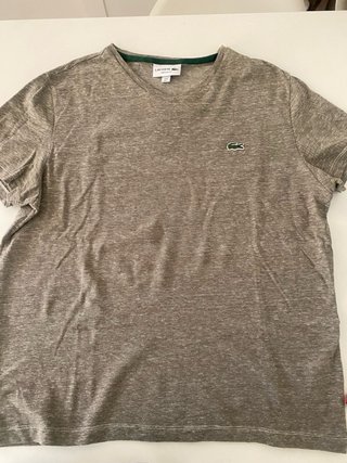 Camiseta Lacoste V-Neck Marrón Talla M