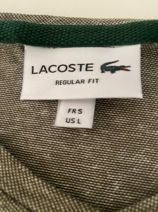 Camiseta Lacoste V-Neck Marrón Talla M