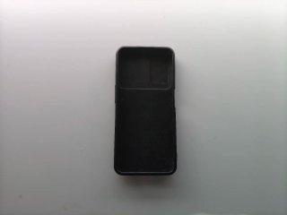 Funda móvil negra con anillo