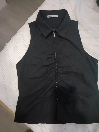 Chaleco Bershka Negro Talla XS