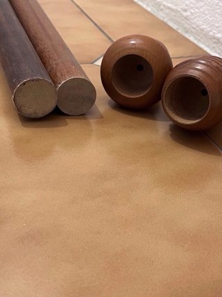 Varões de Cortinado Madeira Maciça