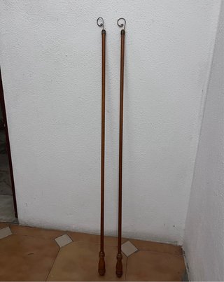 Varões de Cortinado Madeira Maciça
