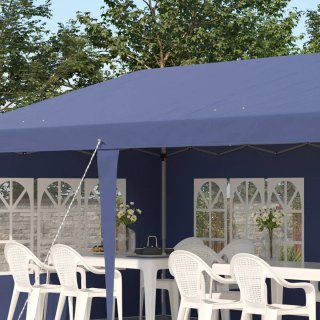 Carpa Plegable Azul 6x3m con 4 Laterales
