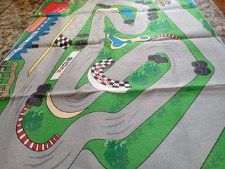 Alfombra infantil circuito carreras 120x90cm
