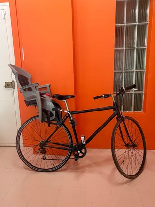 Bicicleta con sillita para niño Hamax