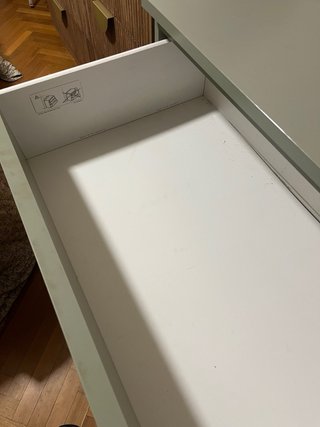 Cómoda MALM 3 cajones verde Ikea
