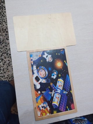 Puzzle infantil espacio astronautas
