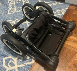 Carrito Bugaboo Buffalo Azul con silla y capazo