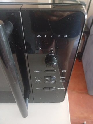 Microondas negro Prácticamente nuevo