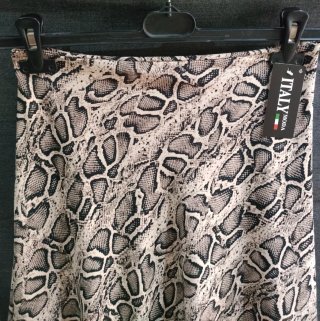 Falda estampado serpiente talla única