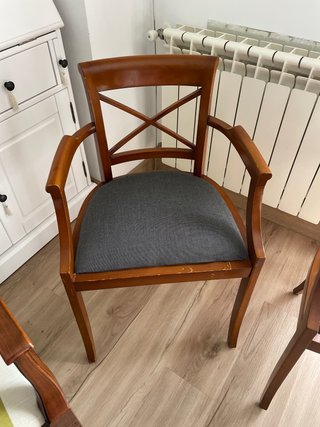 Juego de 3 sillas de madera