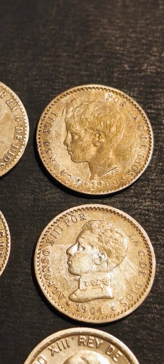 Monedas Alfonso XIII 50 Céntimos 1892-1926