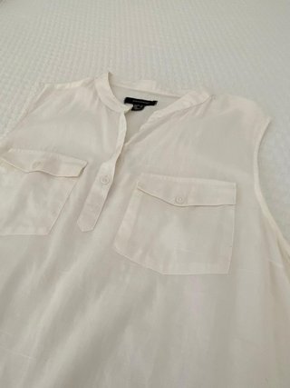 Blusa sin mangas Atmosphere blanca mujer