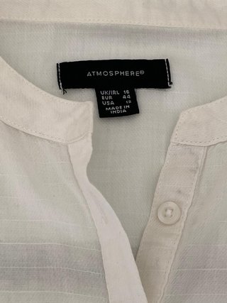 Blusa sin mangas Atmosphere blanca mujer