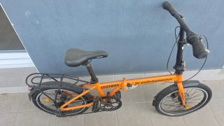 Bicicleta Plegable Naranja LEOTRON