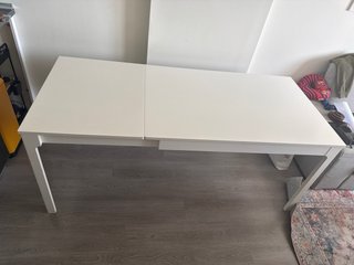 Mesa comedor extensible NÄSINGE blanca Ikea