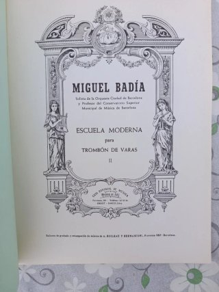 M. Badia Escuela Moderna Trombon Varás II