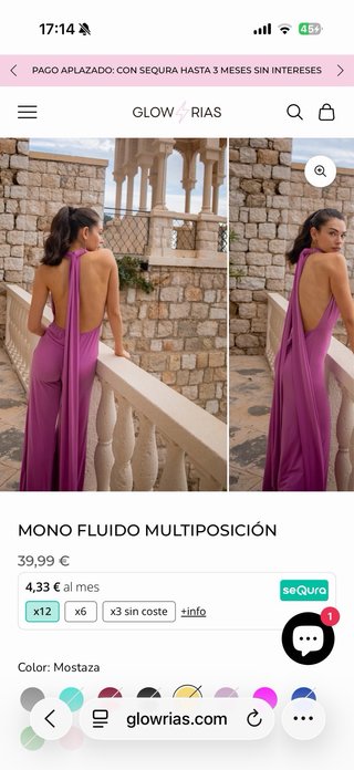 Glowrias Mono Multiposición Con etiqueta Talla uni