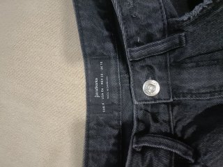 Shorts vaqueros negros rotos