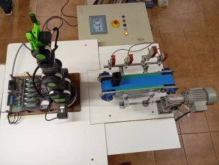 PLC Siemens + 2 Arduinos con SD + HMI, maqueta