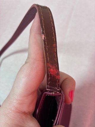 Bolso piel rojo pequeño