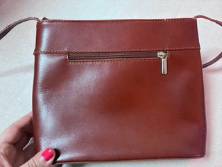 Bolso piel rojo pequeño